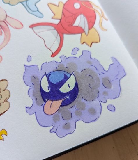 NGL I did that Poliwag dirty 😂 Got a cute little Pokémon drawing video coming to YouTube (hopefully) tomorrow! It'll be a bit of a longer one! I'd like to do many sketchbook spreads so don't forget to leave your favourite Pokémon below in the comments! Did I already draw your favourite? #alcoholmarker #ohuhuart @ohuhuart #pokemonart Pokemon Drawing Style, Watercolor Pokemon Art, Pokeball Drawing, Pokemon Drawings Sketches, Pokémon Sketches, Alcohol Markers Art Ideas, Pokemon Art Draw, Purple Drawing, Paint Marker Art