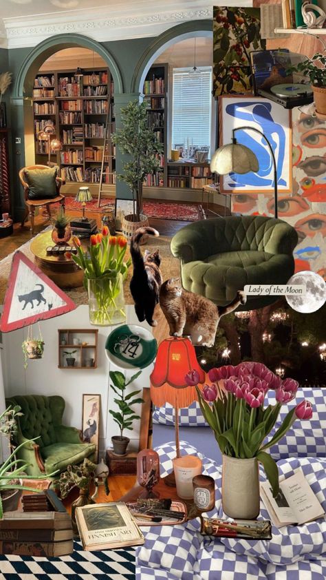 #homedecor #vintage #vibes #wallpaper #art #eclectic #colourful #aesthetic #matisse #green #cats #flowers #cozy #room #decor #inspo #home Matisse Green, Aesthetic Matisse, Colourful Aesthetic, Cats Flowers, Art Eclectic, 70s Home, 70s Home Decor, Vibes Wallpaper, Interiors Dream