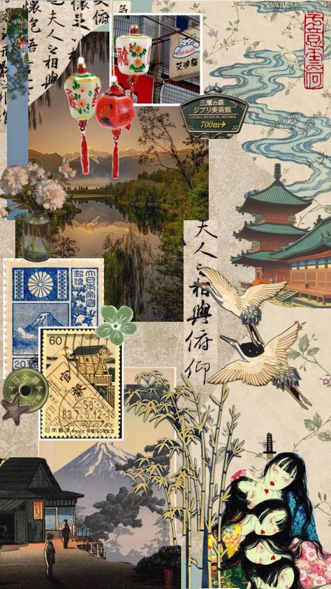 ukiyo-e #japan #vintage #art Art Cute Wallpaper, Japan Moodboard, 90s Wallpaper Hip Hop, Japanese Pop Art, Wallpaper Collage, Best Wallpaper, Cute Wallpaper, Japan Vintage, Aesthetic Japan