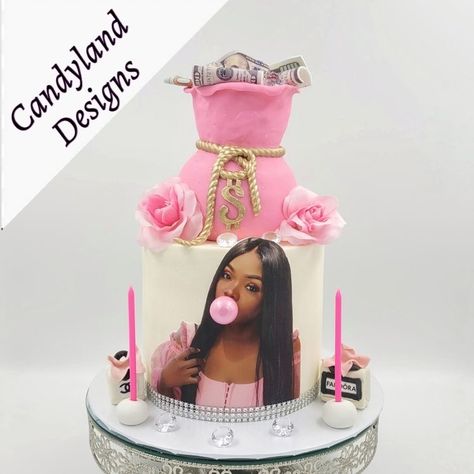 Money Bag Cake, Money Birthday Cake, 22nd Birthday Cakes, Purple Cakes Birthday, Strawberry Birthday Cake, 17 Birthday Cake, 13 Birthday Cake, Sweet 16 Birthday Cake, Money Cake