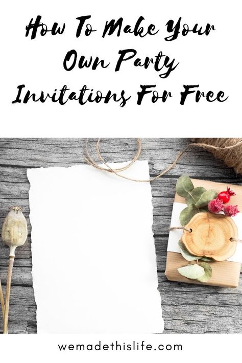 How To Make Your Own Party Invitations For Free #party #invitations #free Free Party Invitations, Make Your Own Invitations, How To Make Invitations, Fun Party Themes, Easy Parties, Free Invitation Templates, Gender Reveal Invitations, Create Invitations, Electronic Invitations