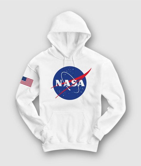 Nasa Sweatshirt, Nasa Clothes, Nasa Hoodie, Aesthetic Hoodies, Nasa Images, Nasa Logo, Cute Hoodies, Stylish Hoodies, Hoodie Logo