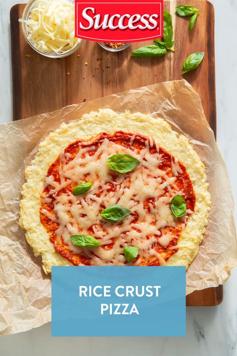 Rice Crust Pizza, Rice Pizza Crust Recipe, Recipe With White Rice, Rice Pizza Crust, Rice Pizza, Rice Crust, Easy Pizza Crust, White Rice Recipes, Bariatric Food