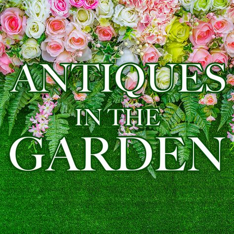 Antiques in the Garden - The Cottage Market Antiques In The Garden, Antique Garden Decor, Decor Business Ideas, Home Decor Business Ideas, Charming Backyard, Vintage Shop Display, Home Decor Business, Vintage Sink, Old Garden