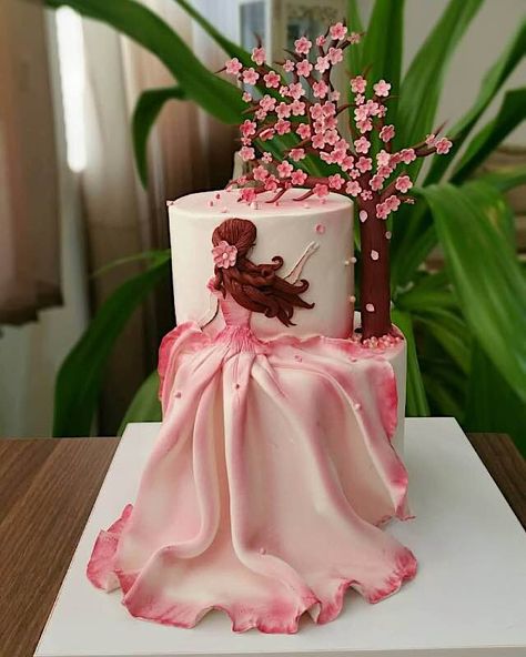 Debut Cake Design, Debut Cake, Cake Designs For Girl, New Birthday Cake, Fondant Cake Designs, Girly Cakes, Beautiful Cake Designs, Elegant Birthday Cakes, Cake Name