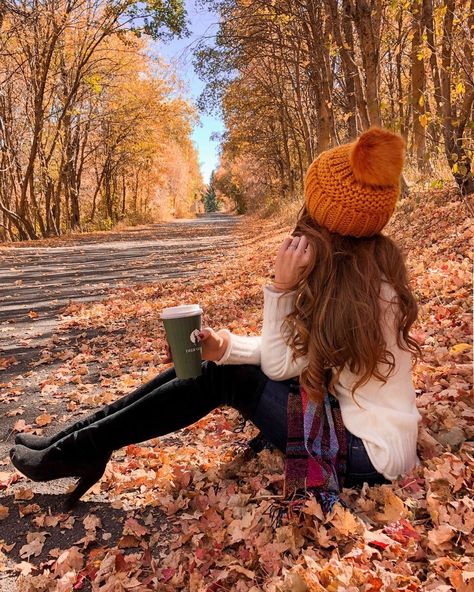 On The Ground, A Woman, Coffee, Photography