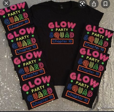 Party Bus Outfit, Bus Outfit, Glow Party Outfit, Glow Party Ideas, Cowboy Invitations, Slumber Party Birthday, Glow Stick Party, Glow In Dark Party, Neon Birthday Party