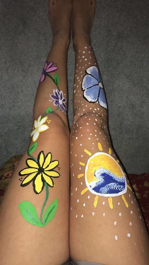 Leg Art, Leg Painting, Fantasy Fest, Colorful Life, Women Legs, Paint Ideas, Paint Designs, Body Painting, Womens Flip Flop