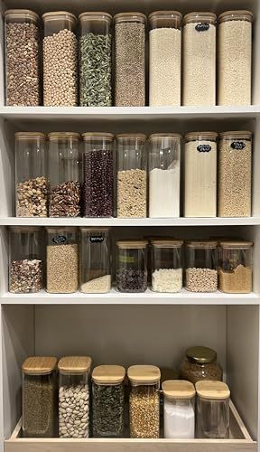 Food Storage In Kitchen, Storage In Kitchen, Amazon Kitchen Decor, Kitchen Minimalist, Cafe Shop Design, Airtight Food Storage, Bear Christmas, Coffee Shop Design, Airtight Food Storage Containers