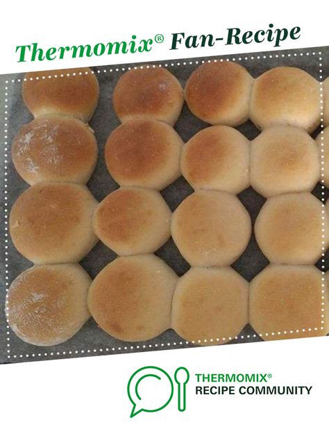 Thermomix Bread Rolls, Thermomix Recipes Dinner, Thermomix Recipes Healthy, Tiny Chef, Thermomix Bread, Thermomix Baking, Bread Rolls Recipe, White Dinner, Dinner Bread