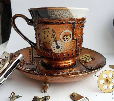 Décor Steampunk, Steampunk Coffee, Steampunk Interior, Urban Industrial Decor, Diy Steampunk, Steampunk Crafts, Steampunk House, Steam Punk Jewelry, Steampunk Decor