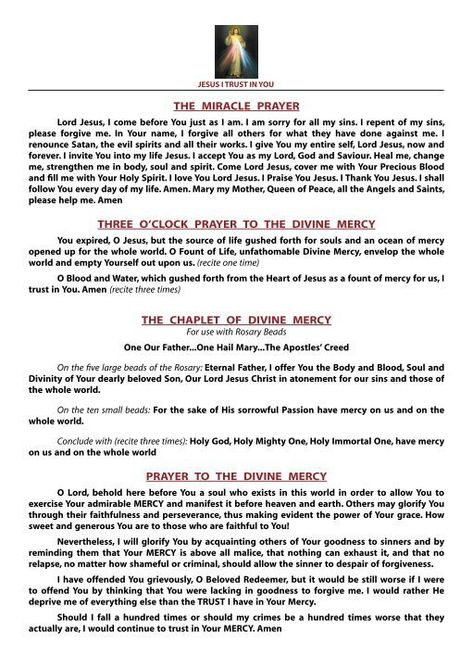 The Miracle Prayer Three O 3 O Clock Prayer, The Miracle Prayer, Divine Mercy Chaplet Prayer, Devine Mercy, Divine Mercy Novena, Divine Mercy Prayer, Offering Prayer, Divine Mercy Chaplet, Our Father Prayer