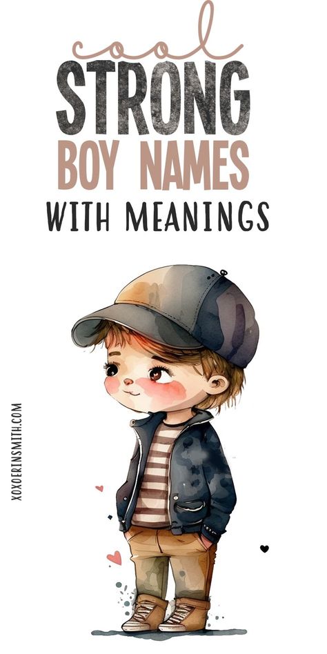 watercolor painting of cool boy in leather jacket and title Strong Male Names, Guy Names Unique, Badass Boy Names, Irish Baby Boy Names, Irish Baby Girl Names, Strong Boy Names, Strong Boys Names