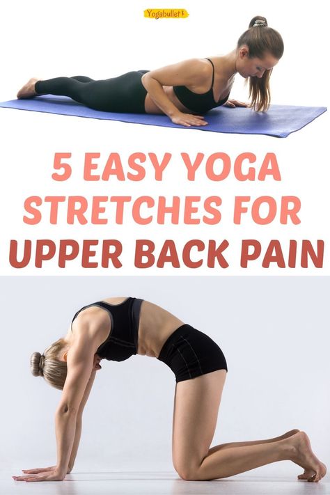 Stretches For Upper Back Pain, Stretches For Upper Back, Stretches For Back Pain, Back Yoga Stretches, Stretches For Back, Upper Back Stretches, Upper Back Exercises, Stretches For Lower Back Pain, Stretches For Lower Back