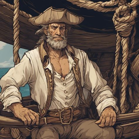 Dnd Ship Crew, Teach Like A Pirate, Dnd Portraits, Dnd Npc, D&d Dungeons And Dragons, Fantasy Monster, Dungeons And Dragons, Character Inspiration, Fantasy Art