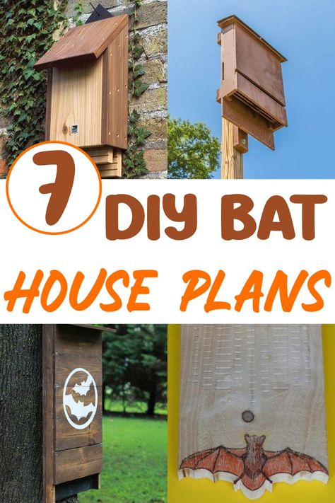 7 DIY Bat House Plans To Welcome Bats At Your Property - The Newlywed Bat Box Plans, Bat House Diy, Bat Habitat, Build A Bat House, Attract Bats, Bat House Plans, Bat Boxes, Bat Box, Homemade Bird Houses