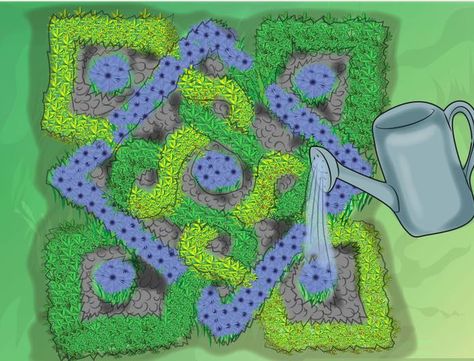 I love Wiki! Here's a great DIY for a knot garden... Knot Garden, Parterre Garden, Garden At Home, New Things To Try, Herb Gardening, Garden Plan, Victorian Garden, Garden Steps, Formal Garden