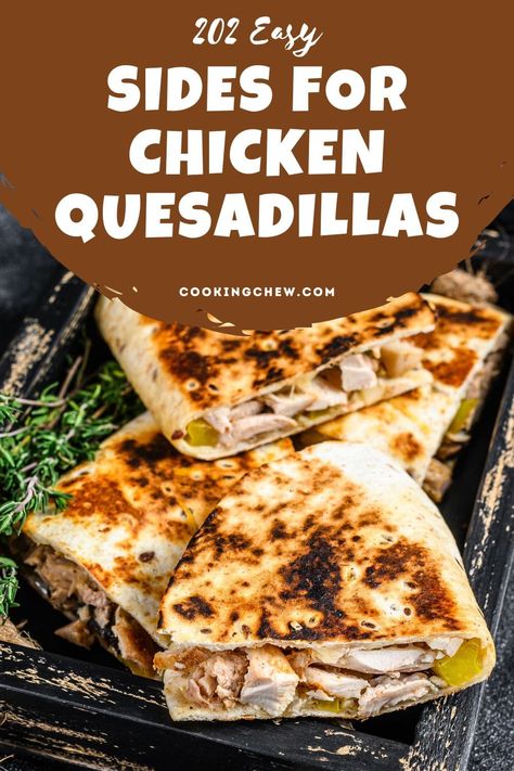 Hey there, fellow quesadilla lover! I'm so glad you're here because I'm about to share some of the best sides to serve with chicken quesadillas! Plus read on for tips for what to buy at the store for the EASIEST sides too! Sides To Go With Quesadillas, Sides For Quesadillas Dinners, What To Serve With Quesadillas, Quesadilla Side Dish, Sides For Quesadillas, Quesadilla Sides, Easy Sides For Chicken, Bbq Chicken Sides, Bbq Chicken Quesadilla