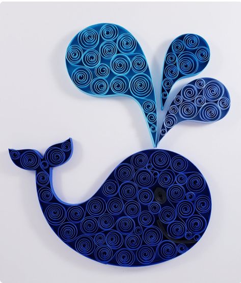 Quilling Projects, Quilling Pattern, Mini Ideas, Quilled Paper Art, Whale Art, Folded Book Art, Quilling Paper Craft, Quilling Cards, Quilling Designs