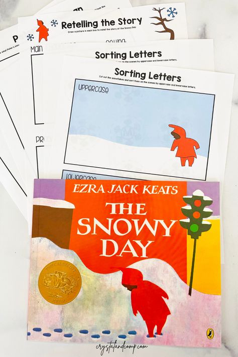 If The Snowy Day is a book on your homeschool or classroom read aloud list, these free printable companion printables are the perfect addition