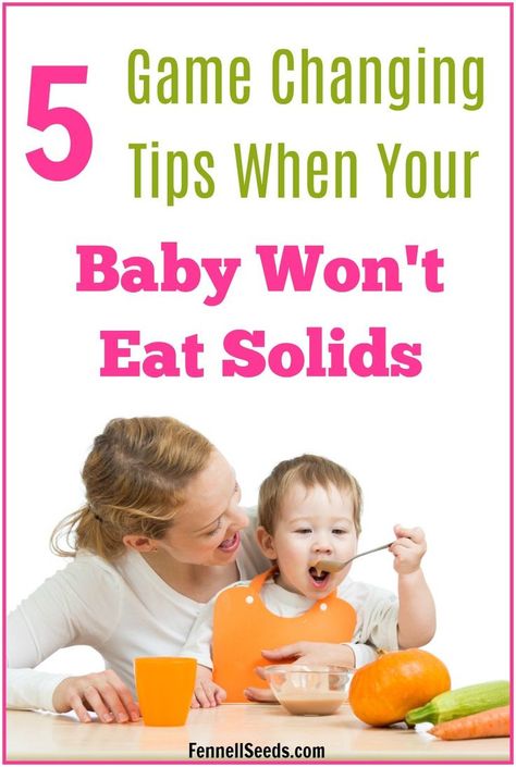 baby won't eat solids | refusing solids | how to get baby to eat solids | how to get your baby to try new foods | how to get a baby to eat | won't eat baby food Try New Foods, Mommy Ideas, Baby Led Weaning Recipes, Healthy Baby Food, Baby First Foods, Baby Weaning, Baby Eating, Mom Tips, Led Weaning