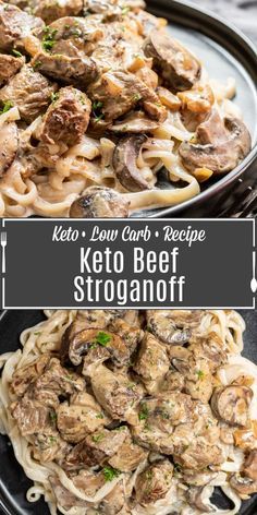 Keto Smoothie Recipes Breakfast, Keto Beef Stroganoff, Keto Dinner Recipe, Keto Beef, Shirataki Noodles, Low Carb Low Fat Recipes, Keto Beef Recipes, Sour Cream Sauce, Boiled Egg Diet Plan