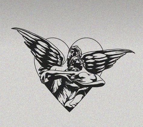 Tattoos Line Art, Tattoos Greek, Gotik Tattoo, On Tattoo, Greek Tattoos, Line Art Tattoos, Discreet Tattoos, Tattoo Art Drawings, Angel Tattoo