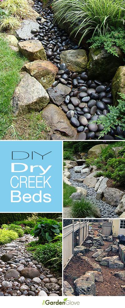 DIY Dry Creek Beds • Wonderful Ideas and Tutorials! Perhaps where we need drainage have this and when monsoon hits it will be a real one... Creek Bed, Dry Creek, Have Inspiration, Lawn And Garden, Shade Garden, Rock Garden, Garden Paths, Dream Garden, Yard Landscaping