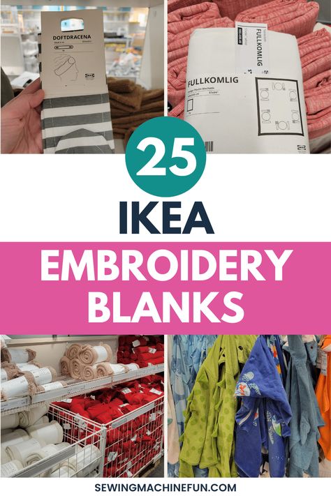 Uncover the best IKEA items that double as embroidery supplies nad blanks. Click for the top picks and start crafting smarter! Embroidery Blanks Wholesale, Embroidered Sweatshirt Diy, Janome Embroidery Machine, Ikea Items, Brother Embroidery Design, Machine Embroidery Gifts, Embroidering Machine, Janome Embroidery, Best Embroidery Machine