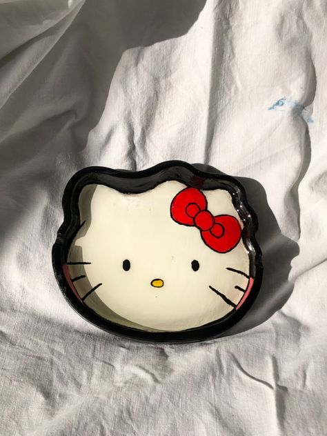 You can find my art on IG: Callistoocraft Trinket Tray, Handmade With Love, With Love, My Art, Polymer Clay, Hello Kitty, Tray, Kitty, Ceramics