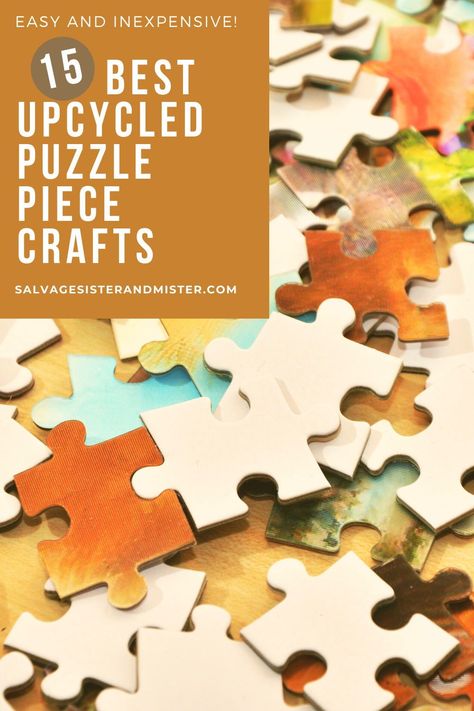 Repurpose your old puzzle piece into amazing art projects. From home décor, wedding décor, and children’s crafts, there are so many useful ways to upcycle puzzle pieces. This is a great creative project for kids,teenagers, and adults! Puzzle Wreath, Elder Crafts, Puzzle Pieces Crafts, Amazing Art Projects, Jigsaw Puzzle Crafts, Puzzle Piece Art, Puzzle Piece Crafts, Puzzle Decor, Puzzle Party