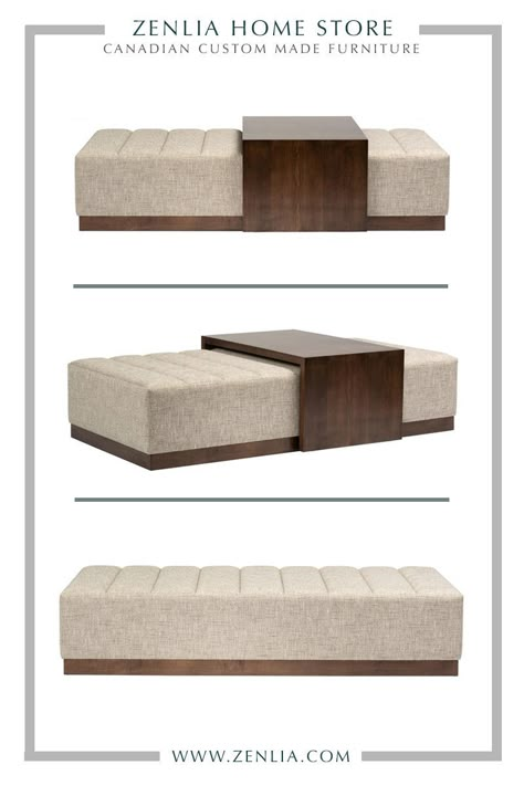 Benches Living Room, Rectangular Ottoman, Elegant Living Room Decor, Ottoman Decor, Ottoman Design, Furniture Design Living Room, Living Room Bench, Ottoman In Living Room, Elegant Living Room