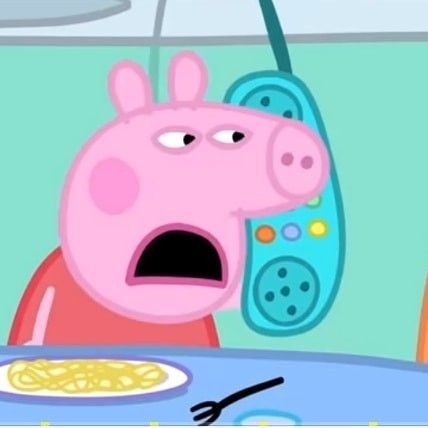 Peppa Pig Pictures, Peppa Pig Funny, Pig Pictures, Pepa Pig, Very Funny Pictures, Peppa Pig, Reaction Pics, Really Funny, Funny Pictures