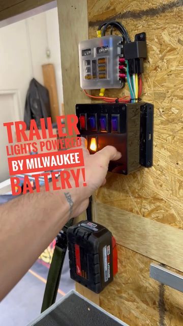 Tool Trailer Setup, Utility Trailer Modifications, Enclosed Trailer Cabinets, Trailer Cabinets, Power Trailer, Enclosed Trailer, Trailer Diy, Enclosed Trailers, Trailer Build