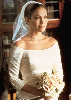 Jennifer Lopez in "The Wedding Planner" Quickie City Hall Wedding Dress..... she looks good in anything she wears.... Jennifer Lopez The Wedding Planner, Jlo The Wedding Planner, Jennifer Lopez Wedding Dress, The Wedding Planner Movie, Jennifer Lopez Wedding, Movie Wedding Dresses, City Hall Wedding Dress, Tv Weddings, Rom Coms