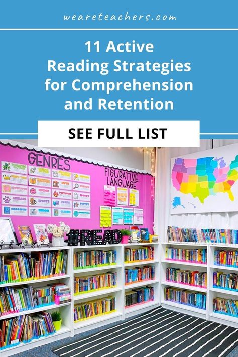 We want students to be active readers, so every reading lesson should be an active one. Here's how to turn students into active readers. Active Reading Strategies, Close Reading Strategies, Guided Reading Activities, Guided Reading Lessons, Reading Curriculum, Reading Anchor Charts, We Are Teachers, Third Grade Reading, Reading Help