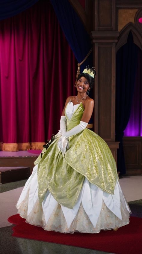 Princess Tiana Dress Gowns, Princess Tiana Cosplay, Tiana White Dress, Tianas Dress, Princess And The Frog Dress, Tiana Cosplay, Princess Tiana Costume, Princess Tiana Dress, Princess Tiana Birthday Party