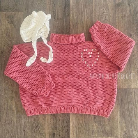 Princess Bubblegum Sweater, Adventure Time Crochet, Crocheted Heart, Autumn Olive, Moving Truck, Cute Sewing Projects, Finn The Human, Crochet Design Pattern, Princess Bubblegum