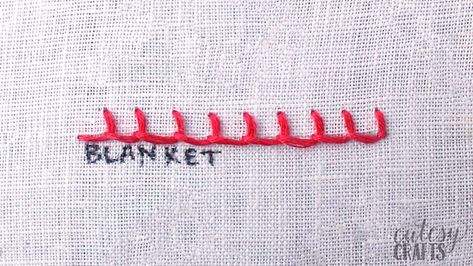 how to do a blanket stitch Crochet Blanket Stitch, Basic Hand Embroidery, Flower Stitch, Basic Hand Embroidery Stitches, Crochet Stitches For Blankets, Basic Embroidery, Embroidery Sampler, Herringbone Stitch, Hand Embroidery Videos