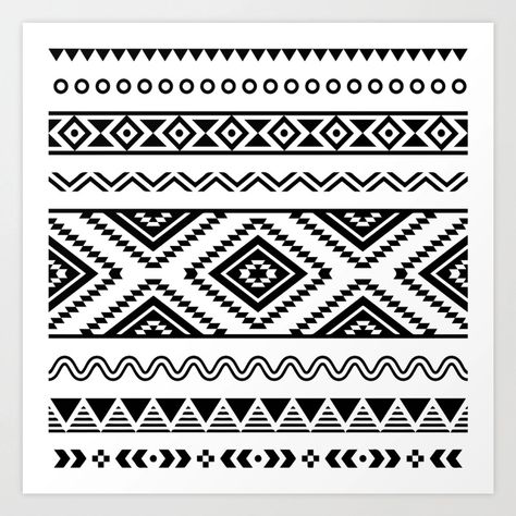 Aztec Pattern Drawing, Aztec Pattern Art, Native American Patterns, Stone Art Painting, Pattern Coloring Pages, Digital Borders Design, Beadwork Patterns, Aztec Designs, Aztec Pattern