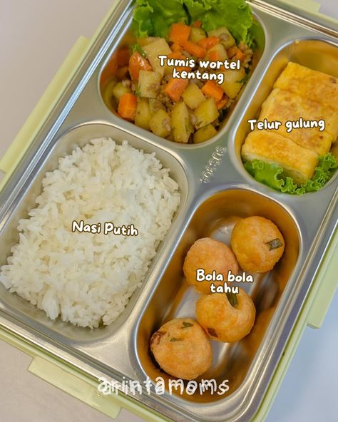 Biar nggak bingung besok mau bekal apa lagi 😁 #idebekalsekolah #idebekalanak #idebekalsuami #bekalsuami #bekalsimple #bekalsekolah #fypシ #cooking#bekalsehat Telur Gulung, Cook Ideas, Food Set Up, Lunchbox Ideas, Real Life, Food And Drink