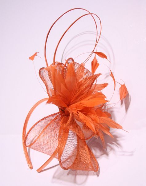 Orange Fascinators, Fascinator Hats Diy, Bridal Hair Inspiration, Bride Headpiece, Fascinator Headband, Love You Images, African Print Dress Designs, Diy Hat, African Print Dress