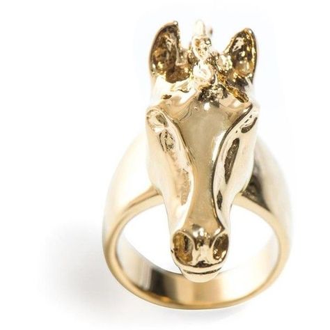 CHLOÉ Horse head ring ($155) ❤️ liked on Polyvore featuring jewelry, rings, accessories, gold, horse ring, engraved jewellery, band rings, engraved rings and horse jewelry Horse Rings, Equine Jewelry, Horse Ring, Horse Bracelet, Year Of The Horse, Equestrian Jewelry, Head Ring, Horse Jewelry, Animal Rings