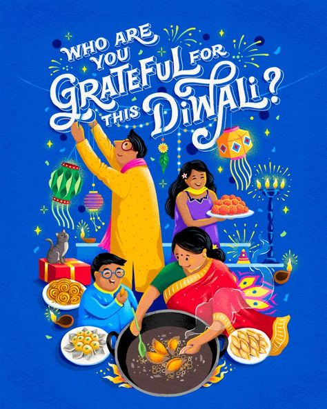 Diwali Illustration Art Aesthetic, Diwali Posters Creative, Poster On Diwali, Diwali Food Creative Ads, Diwali Poster Ideas, Deepavali Poster Design, Diwali Social Media Creatives, Creative Diwali Ads, Diwali Images Festivals