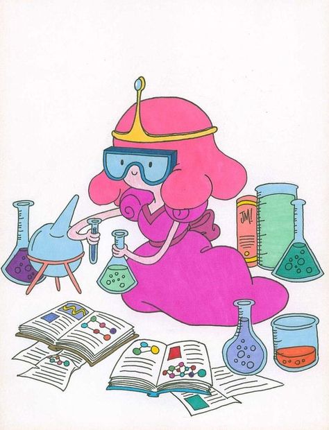 Points Commission for 13 year old Princess Bubblegum doing what she dose best working on SCIENCE STUFF! "Xanoids… | Science drawing, Chemistry art, Science stickers Princess Bubblegum, A Girl, Year Old, Science, Deviantart, Books, Pink