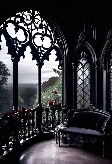 Gothic Manor, Vampire House, Goth Houses, Gothic Mansion, Gothic Interior, Gothic Castle, Castles Interior, Dark Home Decor, Goth Home