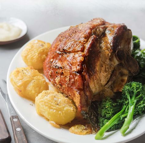 Roasted Leg of Pork | NZ Pork Leg Of Pork Roast Recipe, Pork Leg Roast Recipes, Roast Leg Of Pork, Roast Pork Leg, Pork Leg Roast, Sticky Pork Ribs, Cooking Pork Roast, Slow Cooker Recipes Pork, Pork Leg