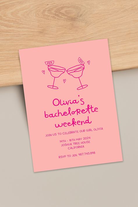 Looking for a pink editable Hen party invitation that you can effortlessly edit, download, print or email? We offer a selection of fun and unique printable templates that allow you to personalize the font style, color, size, position, background color and wording of all the text to match your preferences. Pink Hens Party, Hen Party Invitations, Hen Party Invite, Hens Party Themes, Joshua Tree House, Hens Party Invitations, Pink Bachelorette, Bachelorette Invitation, Hens Party