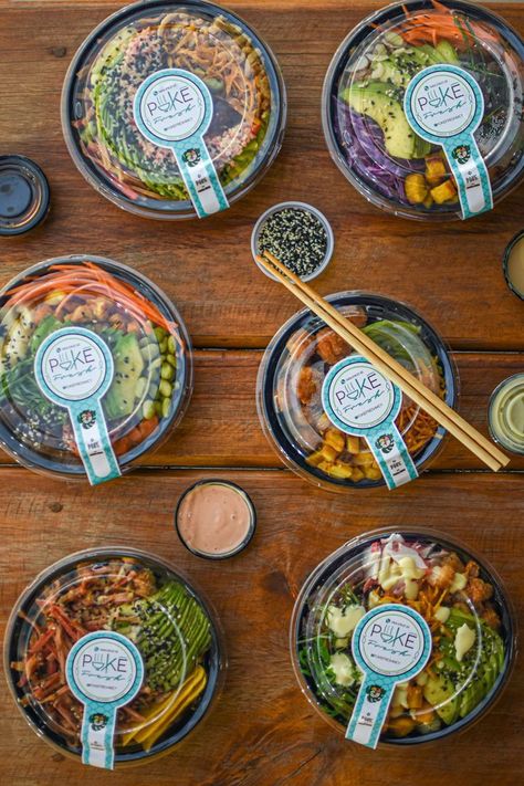 Food Business Packaging Ideas, Food Delivery Packaging Ideas, Poke Bowl Packaging, Healthy Food Restaurant Design, Delivery Food Packaging, Salad Business Ideas, Healthy Food Business Ideas, Food Business Packaging, Healthy Business Ideas