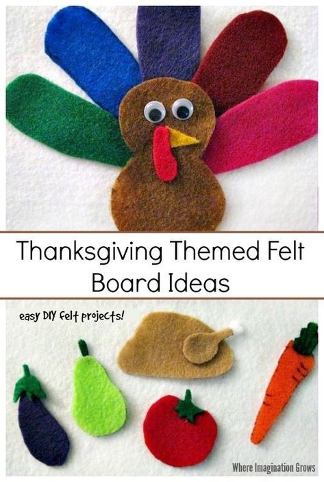 Thanksgiving Felt Board Play Ideas for Preschoolers and Toddlers Felt Board Patterns Free Printable, Thanksgiving Felt Board, Felt Board Quotes, Felt Board Patterns, Felt Board Ideas, Board Game Ideas, Felt Story, Activity For Preschoolers, Kids Holidays